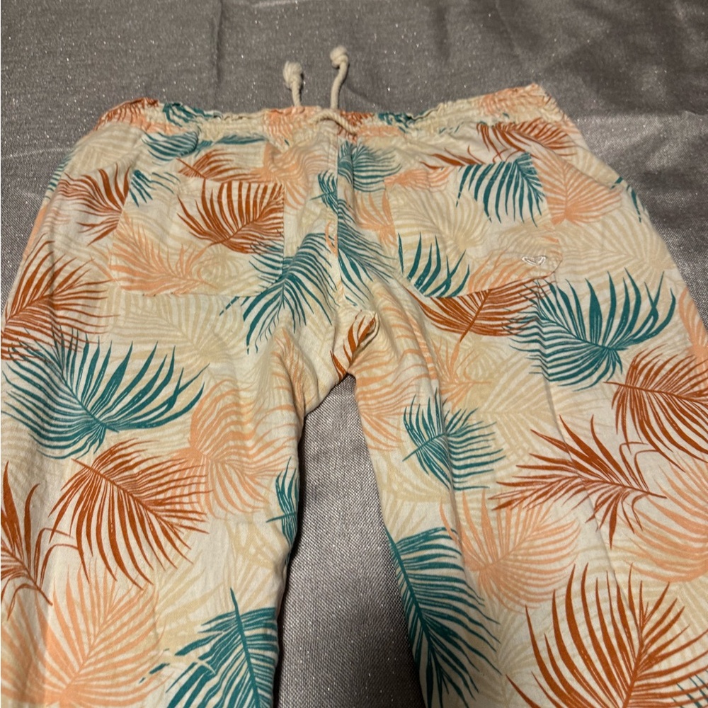 Roxy Multicolor Leaf Print Flare Pants - image 3